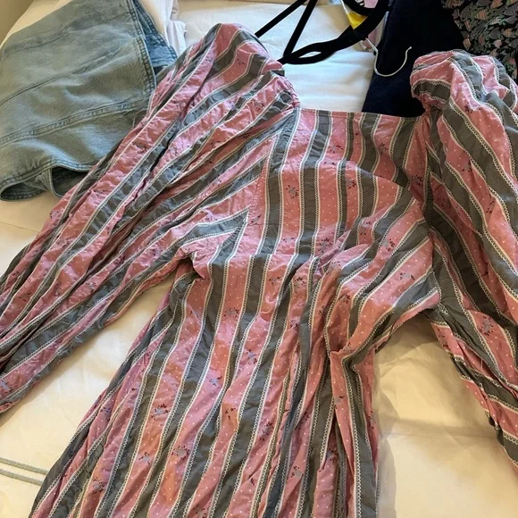 Ganni Seersucker midi dress - Picture 8 of 8